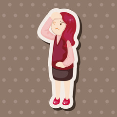 Office workers theme elements