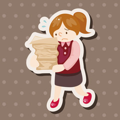 Office workers theme elements