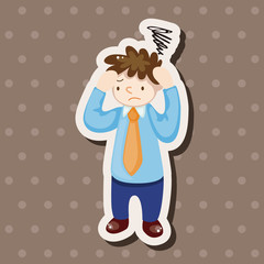 Office workers theme elements