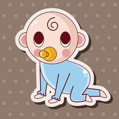person character baby theme elements
