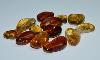 Citrine tumbled gemstones