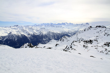 Winter sport holiday in the Alps