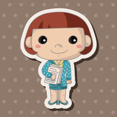 Office workers theme elements