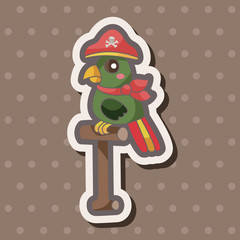 pirate parrot theme elements