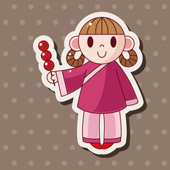 Chinese people theme elements