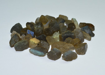Labradorite raw gemstones