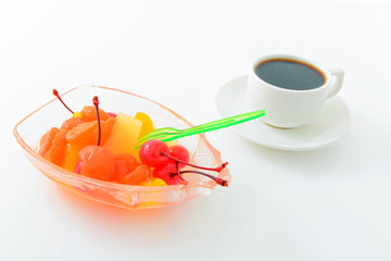 こーひーとフルーツポンチ