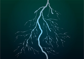 Vector Illustration. Lightning.