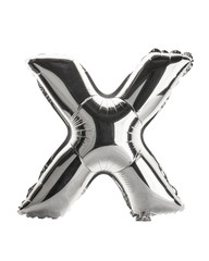 Chrome Balloon letter in shape of upper case X