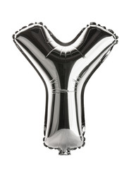 Chrome Balloon letter in shape of upper case Y