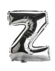 Chrome Balloon letter in shape of upper case Z