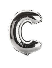 Chrome Balloon shaped like upper case C
