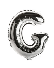 Chrome Balloon shaped like upper case G