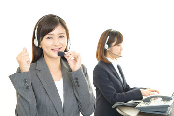 笑顔のオペレーター