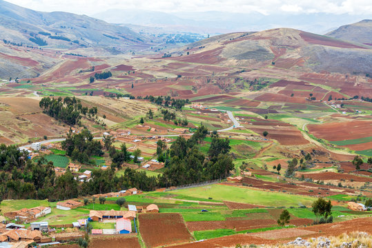 Farmlands in Peru