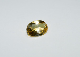 Citrine facet cut