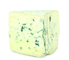 Blue cheese isolated on white