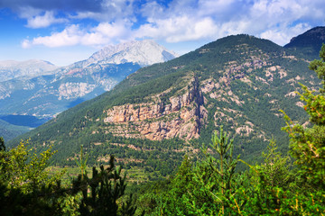 General view of  mountains landscape
