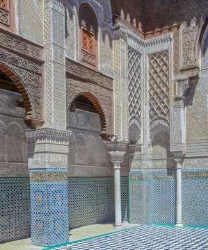 Inner courtyard of a Moroccan medersa