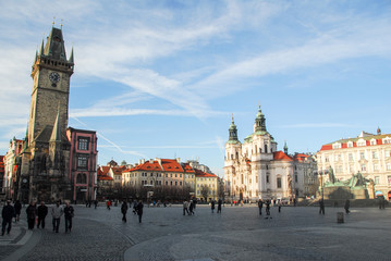 Naklejka na ściany i meble Old Town Square - Prague, Czech Republic