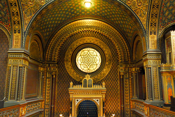 Naklejka premium Spanish Synagogue in Prague, Czech Republic