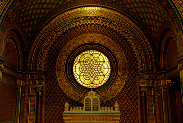 Obraz premium Spanish Synagogue in Prague, Czech Republic