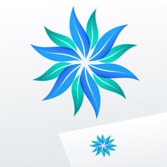 Abstract vector sign. Logo for Cosmetics, Fashion