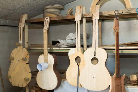 Unfinished acoustic guitars