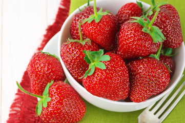 Strawberries in bowl