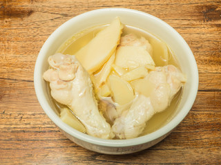 Bamboo Shoot boiled with chicken bones