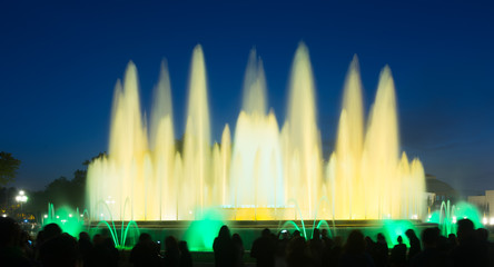 fountain Montjuic show in Barcelona