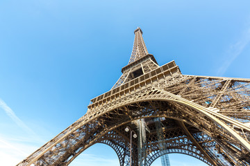 Fototapeta na wymiar Eiffel Tower Paris summer