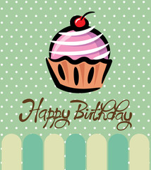 cupcake birthday card