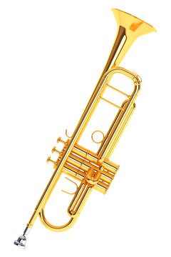 Polished Brass Trumpet
