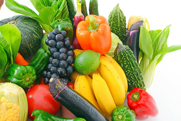 新鮮な野菜と果物