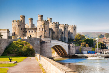  Conwy Castle in Wales, United Kingdom, series of Walesh castles - 82231692