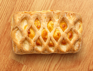 Fresh bun with cheese