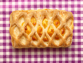 Fresh bun with cheese