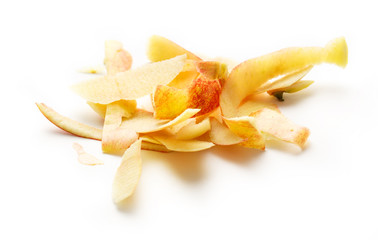 Yellow apple peelings