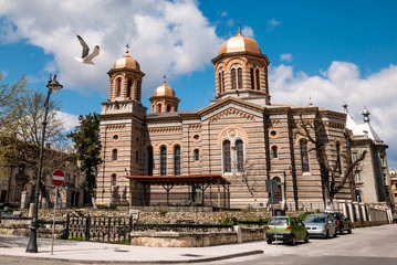 Fototapeta na wymiar The Orthodox Cathedral of Saints Peter and Paul in Constanta