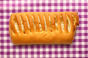 Fresh bun with filling