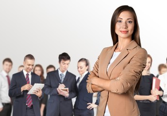 Businesswoman. Confident Businesswoman - Isolated