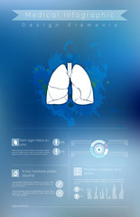 Medical, health and healthcare icons and infographic