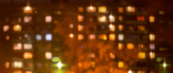 beautiful city blurring lights abstract square bokeh background
