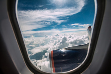 Fototapeta premium Airplane window