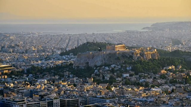 Acropolis Athens Greece timelapse