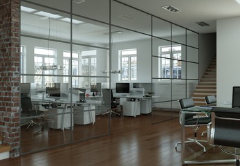 Obraz premium modernes Büro im Loft