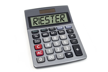 Taschenrechner mit Riester