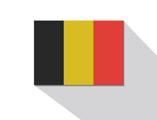 belgium long shadow flag