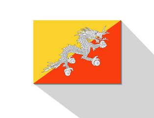 bhutan long shadow flag